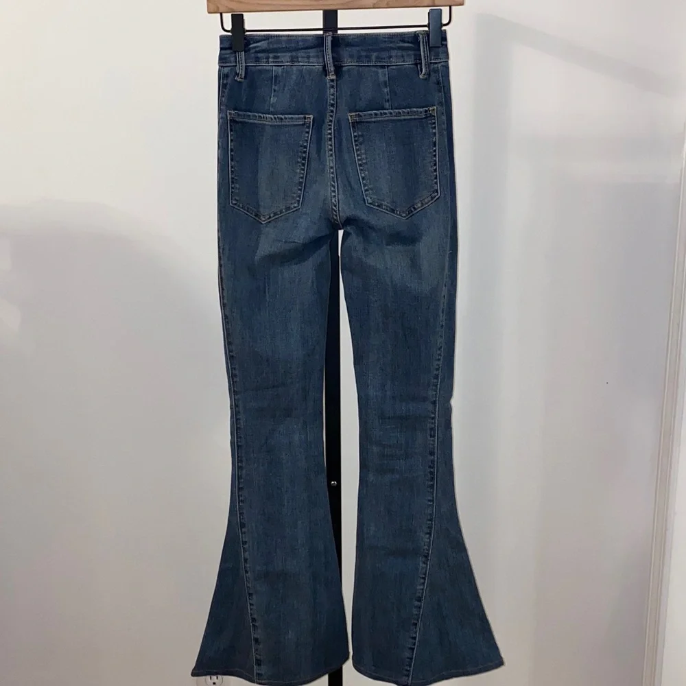 We The Free Dream Lover Flare Bellbottom Jeans Size 24 - Picture 7 of 16
